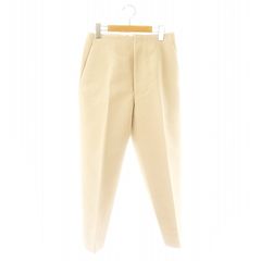 ドゥロワー Drawer 23年 WINTER1 ミカドテーパードパンツ センタープレス ジッパーフライ シルク混 36 ベージュ /DO ■OS