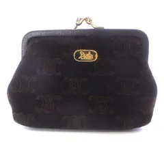 【美品】 セリーヌ マカダム 小銭入れ コインケース がま口 PVC レザー CELINE セリーヌ マカダム ブラゾン型押し PVC レザー コイン