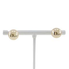 【Dior】クリスチャンディオール パール×金属製 レディース 3.0g ピアス