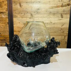 超超特大流木ガラスオブジェWB 花瓶 金魚鉢 水槽 苔リウム メダカ容器