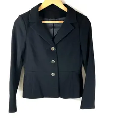 アナイ ANAYI ジャケット 花柄ボタン 長袖 日本製 黒 38サイズ 935628