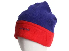 【お得なクーポン配布中!】 90s USA製 パタゴニア シンチラ フリース キャップ メンズ レディース L 古着 98年製 オールド アウトドア ビーニー 帽子 ワッチ ツートン