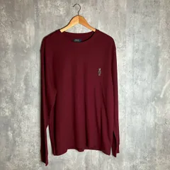 ポロラルフローレン 長袖Tシャツ ロンT サーマル ポロベア ワンポイント ボルドー XLサイズ ★お値段交渉を受け付けます。