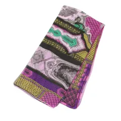 ETRO エトロ ペイズリー柄 シルク シフォン スカーフ / ストール 大判 シアー / パープル系 / イタリア製 / ブランド ファッション 小物 雑貨【レディース】【中古】