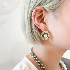 【amplis / アンプリス】selena pierce  /  ピアス パール ゴールド