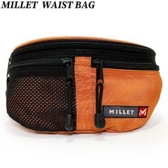 ミレー ナイロン ウエストバッグ オレンジ ブラック MILLET NYLON WAIST BAG