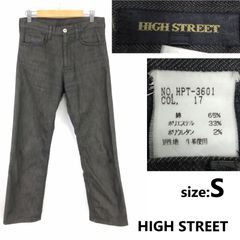 美品★HIGH STREET/ハイストリート★ブラックデニムパンツ【メンズS/股下69cm/グレー】ボトムス/ズボン/jeans/Trouser/トルネードマート◆BJ081-d