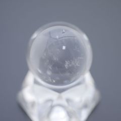 天然本水晶 丸玉 23.4g 25.7 g天然石・置物　厄除け 浄化 クリスタルスフィア