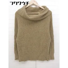 ◇ JEANASIS ジーナシス オフタートルネック ニット 長袖 セーター サイズF ブラウン レディース 【中古】 【1104060002918】