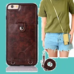 【人気商品】ケース PU レザー ケース iPhone 8 カード収納 8 iPhone 8 8 手帳型 カバー iPhone iPhone 7 カバー iPhone iPhone 7 縄掛け 背面 手帳型 高級PUレザー ショルダー iPhone 7 斜めが
