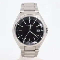 ITE53D64TUZO CITIZEN シチズン アテッサ ダイレクトフライト エコドライブ 時計 H128-R006860 チタン ソーラー電波 黒文字盤 メンズ 腕時計