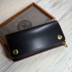 【トラッカーウォレット ロング 3層】 ブライドルレザー シルバー TALON トラッカーウォレット ロング 3層】 ブライドルレザー シルバー