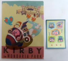 【中古】クリアファイル 集合(アトラクション)/A4クリアファイル＆ステッカー おもいでいっぱい☆ステーショナリー 「一番くじ 星のカービィ WELCOME TO THE NEW PARK!」 H賞