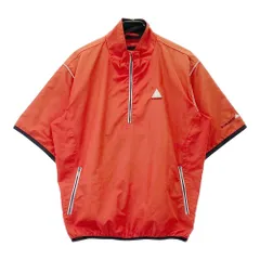 サイズ：L LE COQ GOLF ルコックゴルフ  ハーフジップ 半袖ブルゾン  レッド系 [240101432962] ゴルフウェア メンズ ストスト