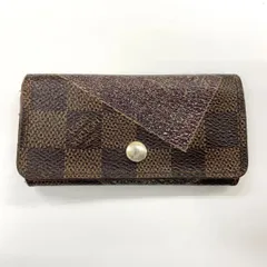 LOUIS VUITTON ルイ・ヴィトン ダミエ ラベルコレクション ミュルティクレ 4 キーケース N63082 エベヌ ブラウン フランス製