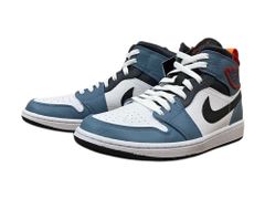 NIKE (ナイキ) × FACETASM ファッセタズム AIR JORDAN 1 エア ジョーダン MID SE FRLS APLA スニーカー CU2802-100 US9.5 27.5cm ブルーグレー ホワイト ネイビー メンズ/078