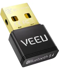 【業界トップクラスBluetooth5.4技術&ドライバー不要】VEEU Bluetoothアダプタ 5.4 Bluetooth USB アダプタ bluetooth レシーバー ブルートゥース アダプタ 超低遅延 小型 簡単な操作 (ブラック)