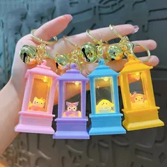 キーホルダー チャーム ペアキーホルダー 照明付き かわいい すず 鈴 キーリング バッグチャーム 可愛いペンダント アクリル 小 中 学生 子供 キーリング チャーム サンリオ クロミ ハローキティ シナモロール マイメロディ