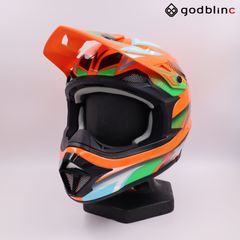 ZEALOT  マッドジャンパー2  GRAPHIC ORANGE/BLUE　XXLサイズ　MJ0016　オフロードヘルメット