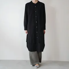 DIARIES (ダイアリーズ) | YOKE SHIRT DRESS (black / greige) | シャツワンピース シンプル