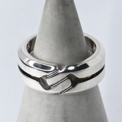 【研磨済】美品 GUCCI インフィニティ ノット スリム リング 指輪 サイズ6 シルバー Ag925 グッチ