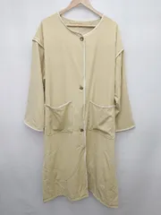 ◇ Aunt Marie's アントマリーズ ロング パイピング 長袖 コート サイズF ベージュ レディース P  【1404040005787】のサムネイル