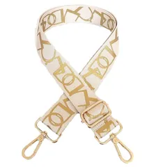 新品 [Estimation エスティメイション] ショルダーストラップ バッグ ショルダー ベルト 肩掛け 幅広 太め ワイド 単品 付け替え 交換用 肩紐 柄 刺繍 BAG STRAP SHOLDER Egypt