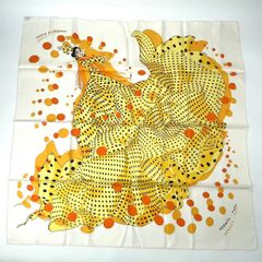極美品 HERMES エルメス カレ90 シルク スカーフ HOLA FLAMENCA オラ フラメンカ ホワイト