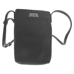 NEIGHBORHOOD (ネイバーフッド) 22AW LEATHER SACOCHE レザーサコッシュ 牛革 ショルダーバッグ ブラック 222PKNH-CG01のサムネイル