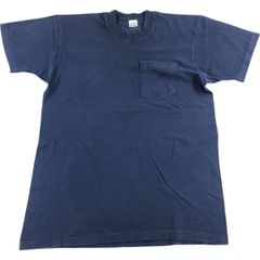80s USA 耳付き ポケT ネイビー XL フルーツオブザルーム ビンテージ 
