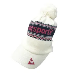 LE COQ GOLF ルコックゴルフ  ツバ付きニット帽 ボンボン  ホワイト系 F [240101358960] ゴルフウェア ストスト