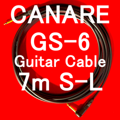CANARE GS-6 Guitar Cable with Neutrik Gold Plated Plug SL 7m