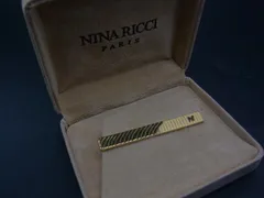 ■美品■ NINA RICCI ニナリッチ タイピン タイクリップ 紳士 ビジネス メンズ ゴールド系 DY0059のサムネイル