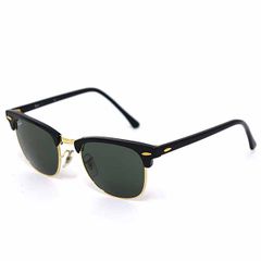 Ray-Ban レイバン サングラス RB3016 CLUBMASTER W0365 49□21 グリーン系 ブラック ゴールド 【中古】Aランク
