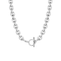 【在庫処分】チョーカーネックレス ヒップホップ 幅0.9cm 52cm OTバックル 金属アレルギー対応 シルバー ステンレススチール チェーンネックレス プレゼント メンズ ネックレス [Rockyu]