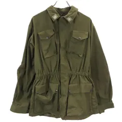 ユーロ ミリタリージャケット L カーキ メンズ 古着
