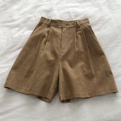ハーフパンツ レディース 短パン ショートパンツ 綿麻 リネン パンツ 薄手 ズボン ウエストゴム 夏 ゆったり おしゃれ 無地 着痩せ 体型カバー 通勤 通学 カジュアル ファッションguyan45