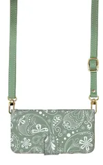 iPhone 16 ケース 手帳型 アイフォン16 スマホケース スマホショルダー レザー ストラップ バンダナ スカーフ パターン ペイズリー かわいい 調節可能 130cm  カラー07