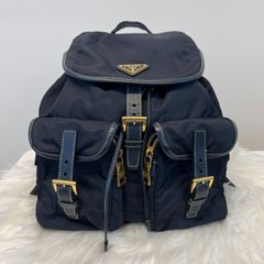 PRADA（プラダ）BZ0030 リュック　デイパック ナイロン ネイビー ユニセックス【中古】