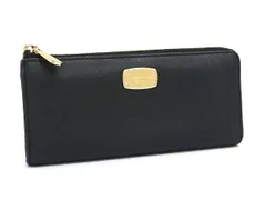 ■美品■ MICHAEL KORS マイケルコース レザー L字ファスナー 長財布 ウォレット 札入れ 小銭入れ レディース ブラック系 DH9519
