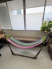 ゆらふわモック◆ハンモック　一部破損あり　屋外　屋内　まったり時間