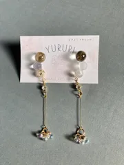 大人可愛いゆらゆら　ニッケルフリーピアス