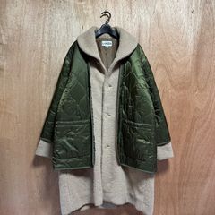 希少【LUKER NEIGHBORHOOD ネイバーフッド  【商品名】182SZLK-JKM03 / MIX / NE-COAT ボア フリース キルティング/レイヤード ミリタリー ジャケット コート