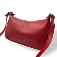美品 718 ロンシャン アクセサリーポーチ ショルダーバッグ 2way シボ革 美品 718 ロンシャン アクセサリーポーチ ショルダーバッグ 2way