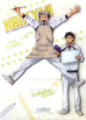 【中古】クリアファイル 木兎光太郎＆赤葦京治 ポケット付A4クリアファイル 「ハイキュー!! アニメ原画展 ファイナルセット」