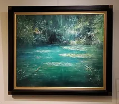 i☆【真作】アンナ・オルシェウスカ 油彩 1988年 ポーランド 風景画 自然