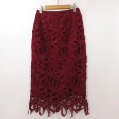 【姫路東店】 中古 FEERICHELU フェリーシェル スカート レースタイトスカート レッド サイズ：M 【111】
