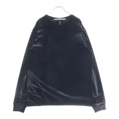 ALEXANDER WANG (アレキサンダーワン) Crease Detailed Long-Sleeve TEE クルーネック長袖Tシャツ 長袖カットソー UCC1251782 ブラックのサムネイル