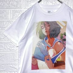 グラニフ　半袖Tシャツ　リトルサンダー　プリント　ホワイト