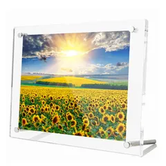 【特価商品】壁掛け 横縦置き兼用 A4サイズ 写真立て クリアフレーム 額縁 賞状 フォトフレーム ポスターフレーム おしゃれ アクリルフレーム 210mmx297mm